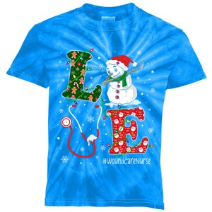 Nurse Christmas Santa Reindeer Love Registered Nurse Life Meaningful Gift Kids Tie-Dye T-Shirt