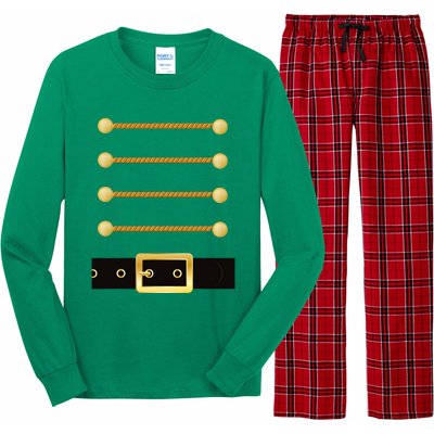 Nutcracker Character Soldier Costume Uniform Long Sleeve Pajama Set