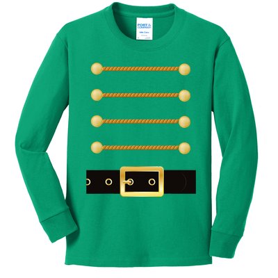 Nutcracker Character Soldier Costume Uniform Kids Long Sleeve Shirt