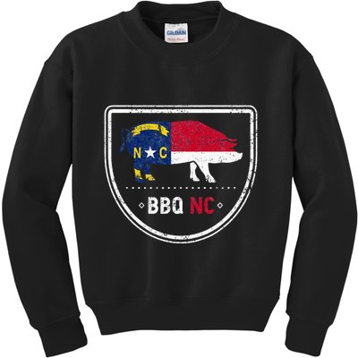 North Carolina State Flag Bbq Nc Kids Sweatshirt
