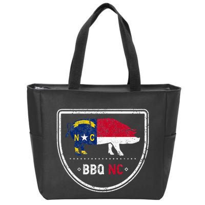 North Carolina State Flag Bbq Nc Zip Tote Bag