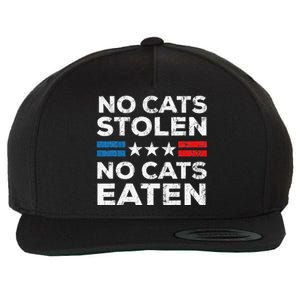 No Cats Stolen No Cats Eatin Trump 2024 Donald Trump Wool Snapback Cap