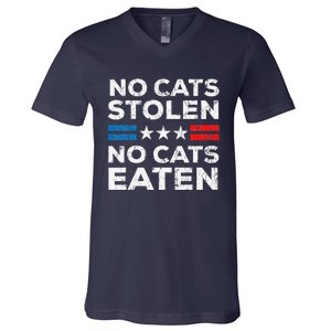 No Cats Stolen No Cats Eatin Trump 2024 Donald Trump V-Neck T-Shirt