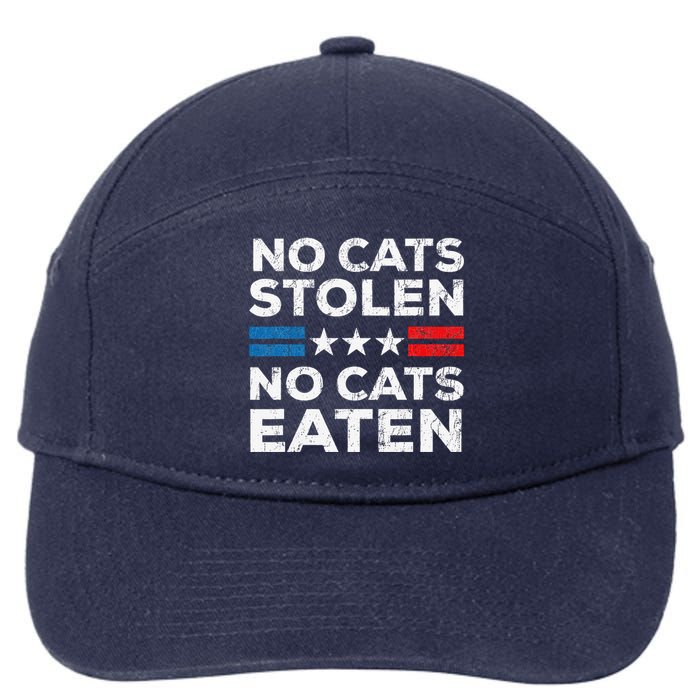 No Cats Stolen No Cats Eatin Trump 2024 Donald Trump 7-Panel Snapback Hat