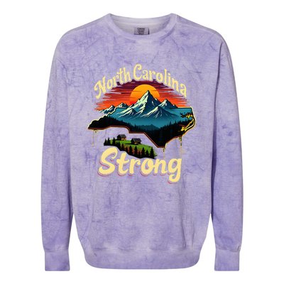 North Carolina Strong Strong Nc State Support For Carolina Colorblast Crewneck Sweatshirt