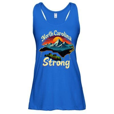 North Carolina Strong Strong Nc State Support For Carolina Ladies Essential Flowy Tank
