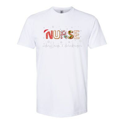 Nurse Christmas Stethoscope Xmas Holiday Season Softstyle® CVC T-Shirt