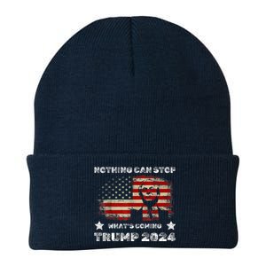 Nothing Can Stop What’S Coming Trump 2024 Knit Cap Winter Beanie