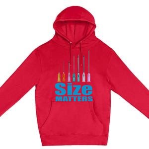 Nurse Classic Size Matter Funny Premium Pullover Hoodie