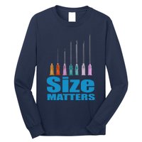 Nurse Classic Size Matter Funny Long Sleeve Shirt