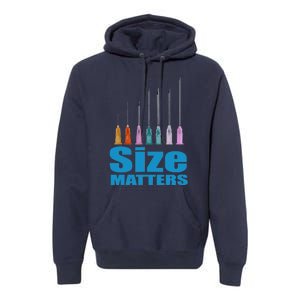 Nurse Classic Size Matter Funny Premium Hoodie