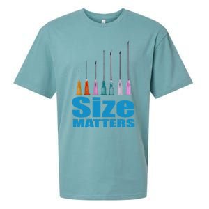 Nurse Classic Size Matter Funny Sueded Cloud Jersey T-Shirt