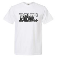 Nyc City Skyline Of Downtown New York City New York Garment-Dyed Heavyweight T-Shirt