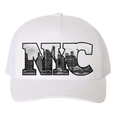 Nyc City Skyline Of Downtown New York City New York Yupoong Adult 5-Panel Trucker Hat