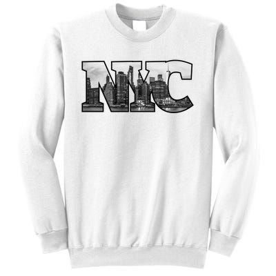 Nyc City Skyline Of Downtown New York City New York Sweatshirt