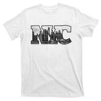 Nyc City Skyline Of Downtown New York City New York T-Shirt