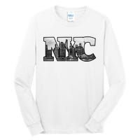 Nyc City Skyline Of Downtown New York City New York Tall Long Sleeve T-Shirt