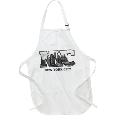 Nyc City Skyline Of Downtown New York City New York Apron