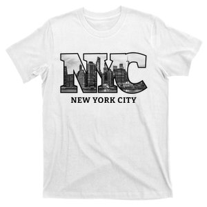 Nyc City Skyline Of Downtown New York City New York T-Shirt