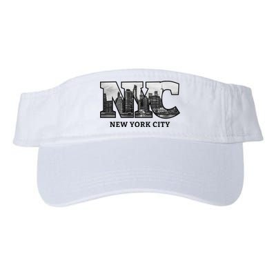 Nyc City Skyline Of Downtown New York City New York Visor