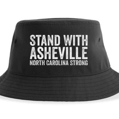 North Carolina Strong Asheville Nc Stand With Asheville 2024 Sustainable Bucket Hat