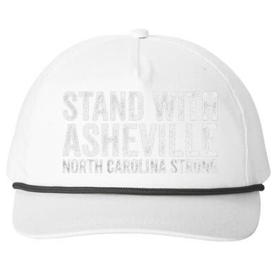 North Carolina Strong Asheville Nc Stand With Asheville 2024 Snapback Five-Panel Rope Hat