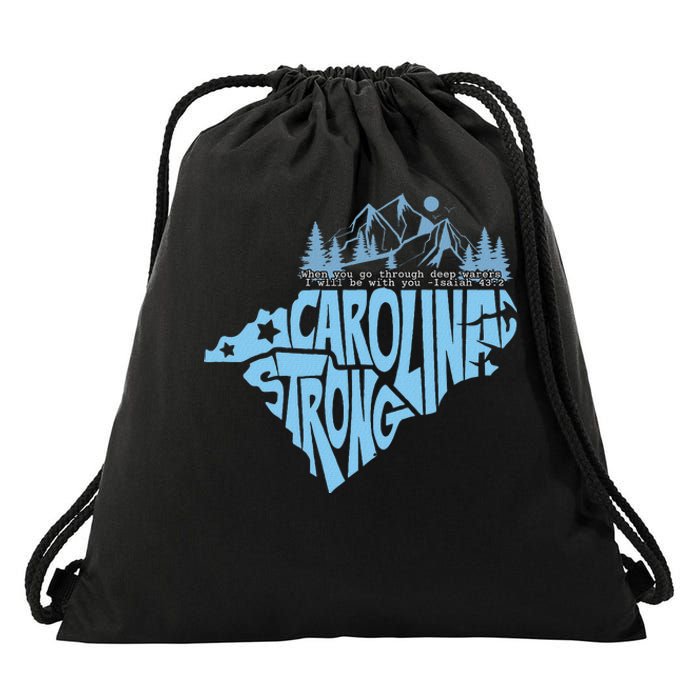 North Carolina Stronger Together Drawstring Bag