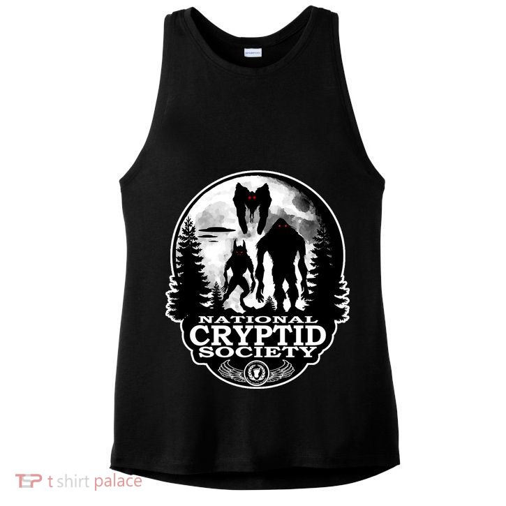 National Cryptid Society Mothman Ladies PosiCharge Tri-Blend Wicking Tank