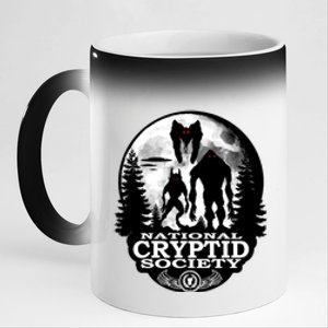 National Cryptid Society Mothman 11oz Black Color Changing Mug