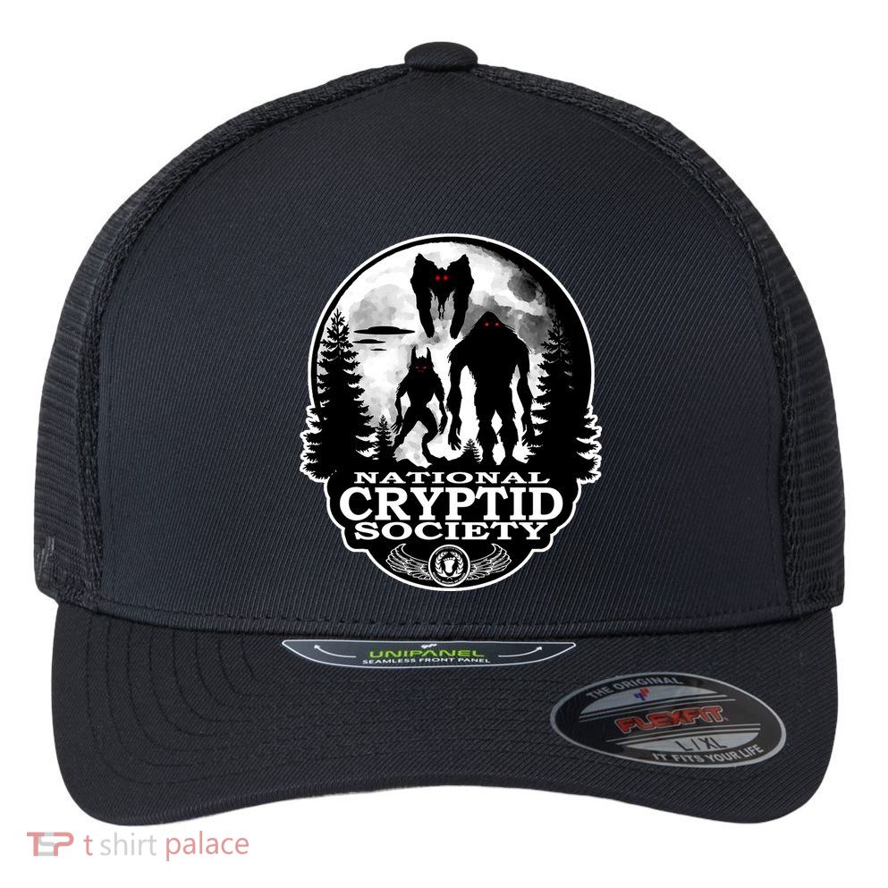 National Cryptid Society Mothman Flexfit Unipanel Trucker Cap
