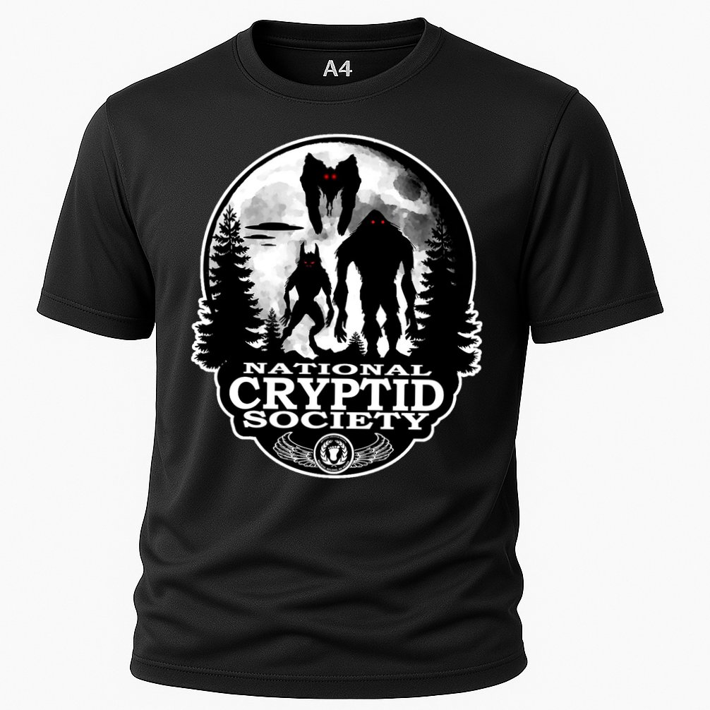 National Cryptid Society Mothman Cooling Performance Crew T-Shirt