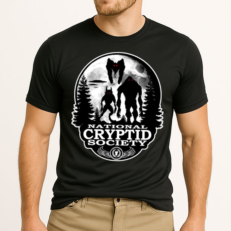 National Cryptid Society Mothman Cooling Performance Crew T-Shirt