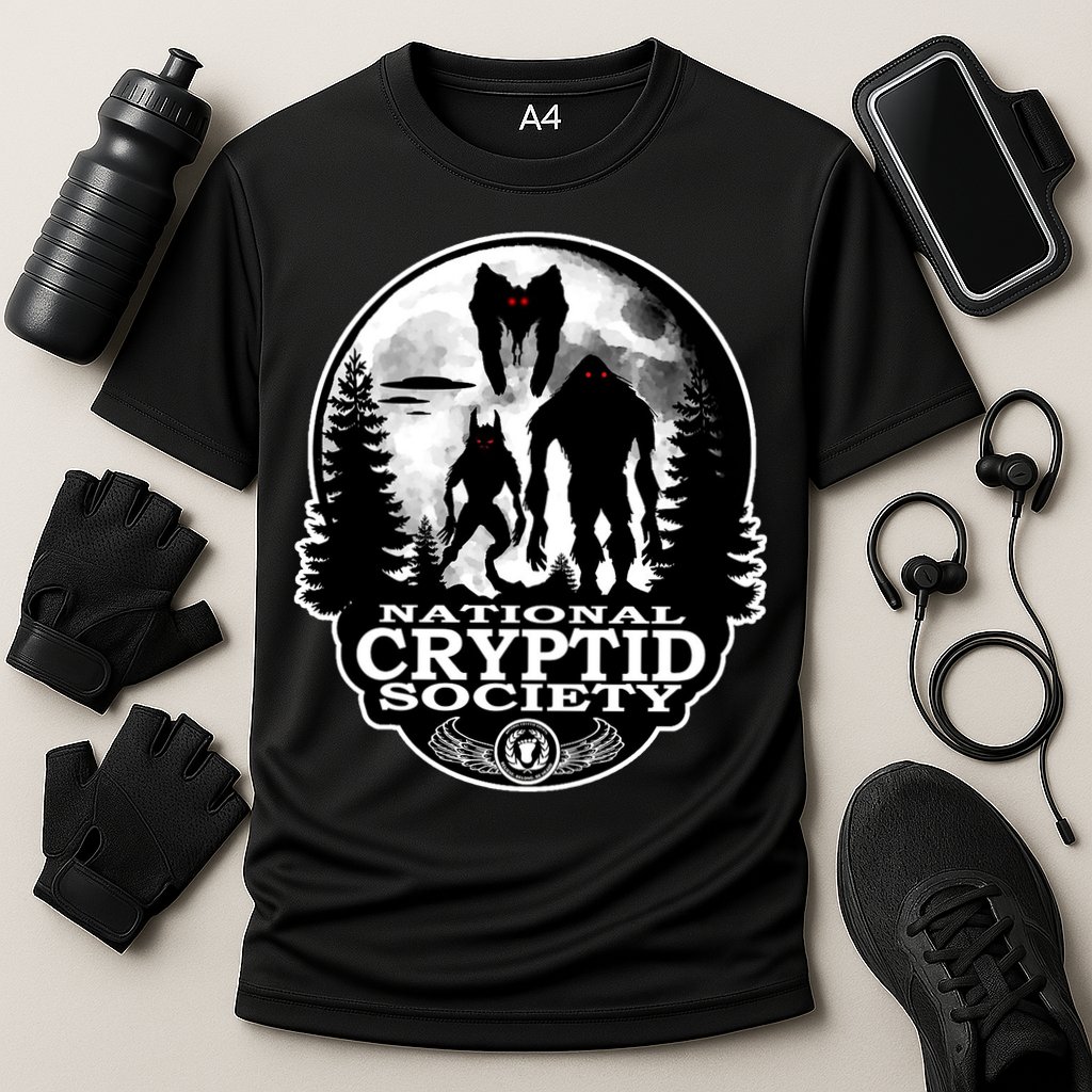 National Cryptid Society Mothman Cooling Performance Crew T-Shirt