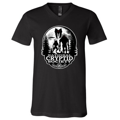 National Cryptid Society Mothman V-Neck T-Shirt