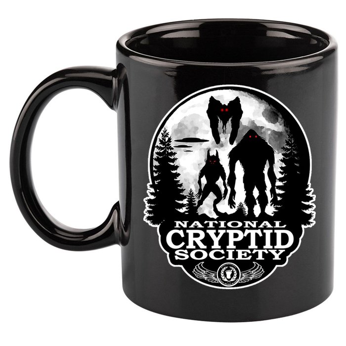 National Cryptid Society Mothman 11oz C Handle Ceramic Mug
