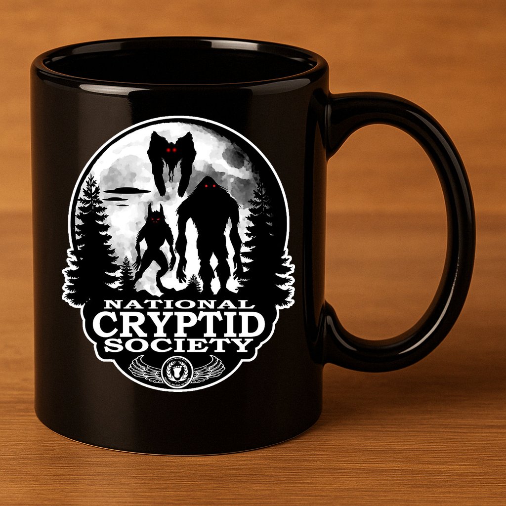 National Cryptid Society Mothman 11oz C Handle Ceramic Mug