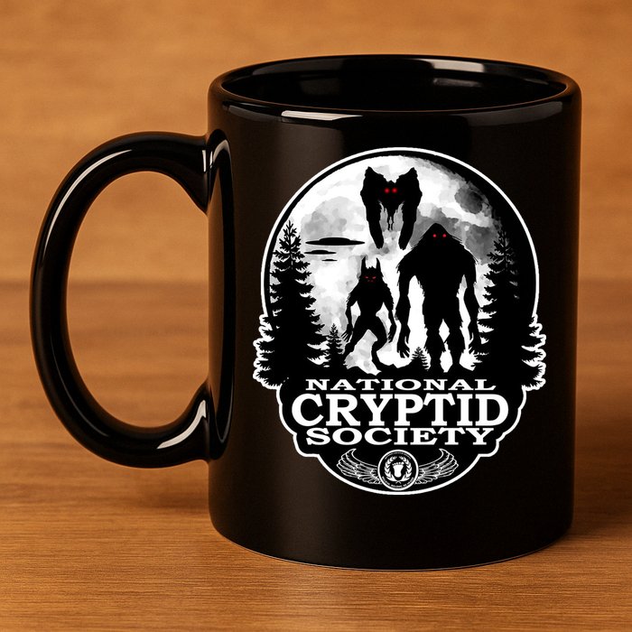 National Cryptid Society Mothman 11oz C Handle Ceramic Mug