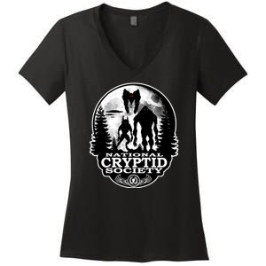 National Cryptid Society Mothman Women's V-Neck T-Shirt