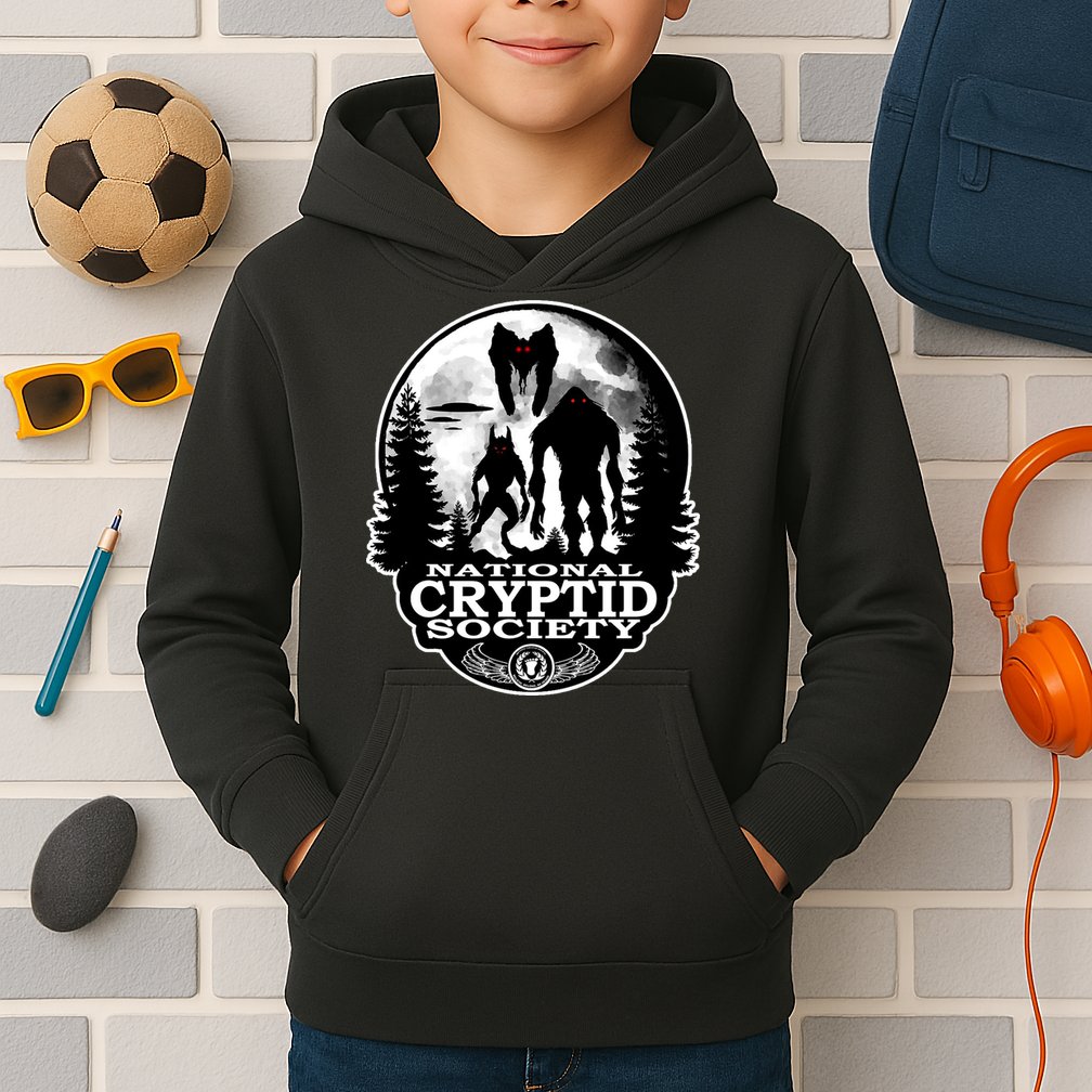 National Cryptid Society Mothman Kids Hoodie
