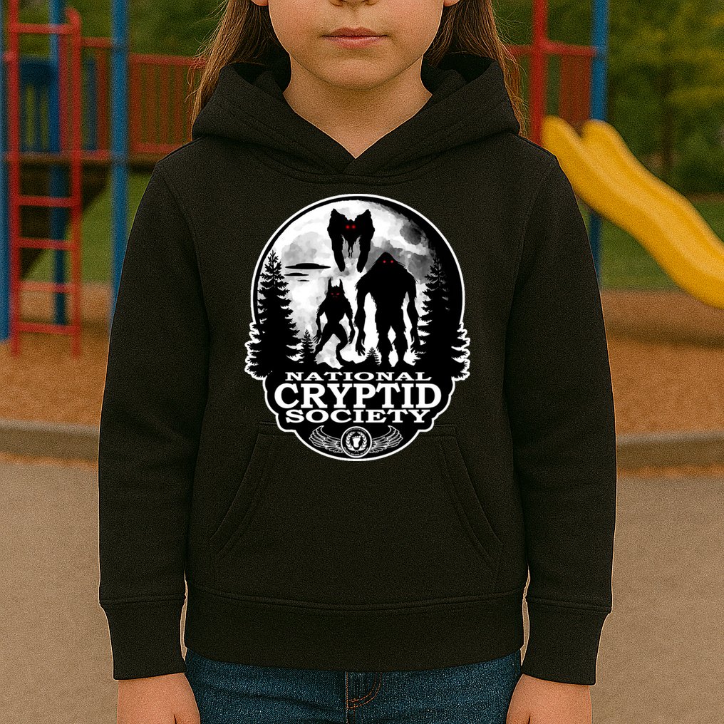 National Cryptid Society Mothman Kids Hoodie