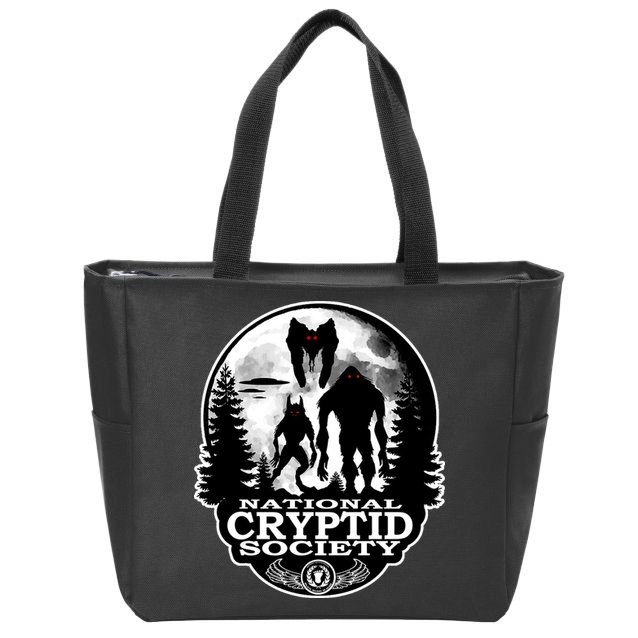 National Cryptid Society Mothman Zip Tote Bag