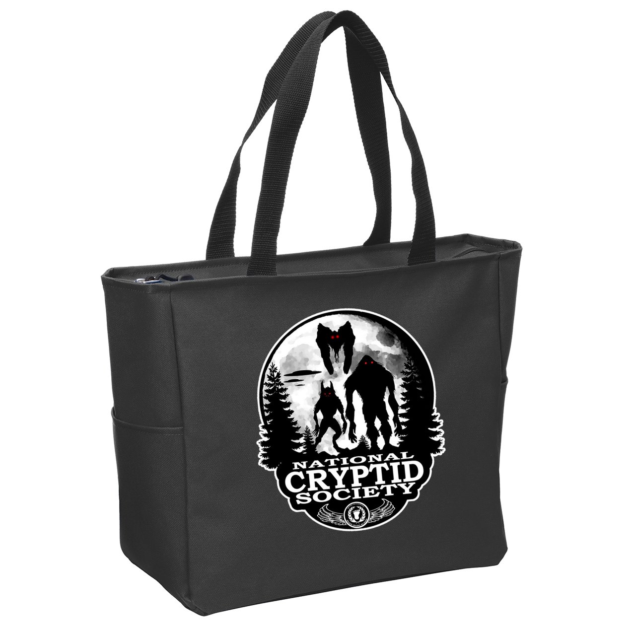 National Cryptid Society Mothman Zip Tote Bag