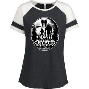 National Cryptid Society Mothman Enza Ladies Jersey Colorblock Tee