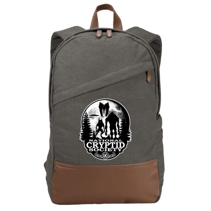 National Cryptid Society Mothman Cotton Canvas Backpack