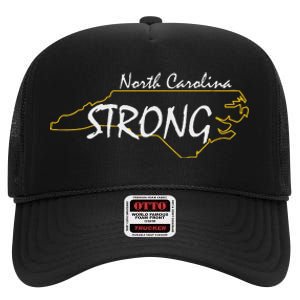 North Carolina Strong Nc State High Crown Mesh Back Trucker Hat