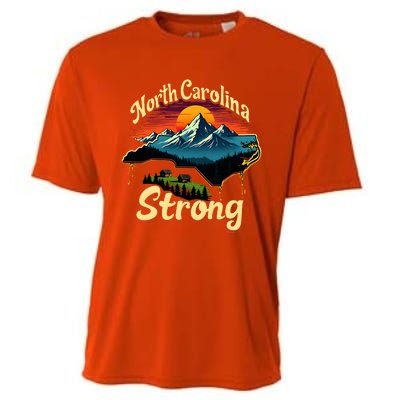 North Carolina Strong Strong Nc State Support For Carolina Cooling Performance Crew T-Shirt