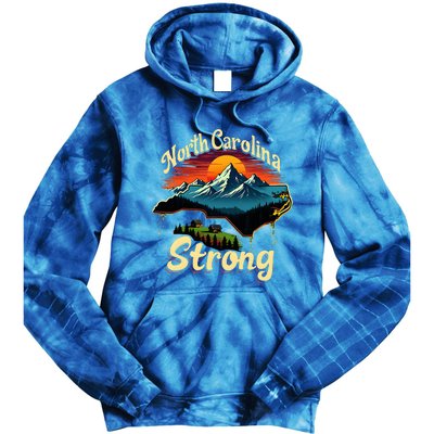 North Carolina Strong Strong Nc State Support For Carolina Tie Dye Hoodie