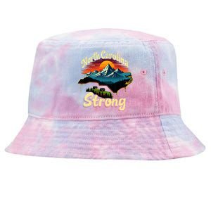 North Carolina Strong Strong Nc State Support For Carolina Tie-Dyed Bucket Hat