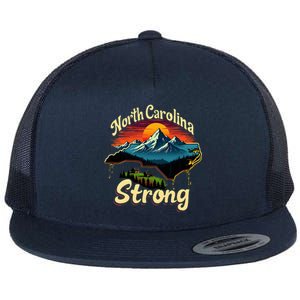 North Carolina Strong Strong Nc State Support For Carolina Flat Bill Trucker Hat