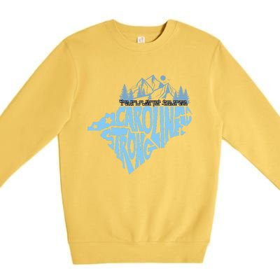 North Carolina Stronger Together Gift Premium Crewneck Sweatshirt